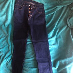 High waisted jeans
